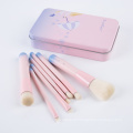 New Promotional Disposable 7PCS Makeup Brush Wholesale Tin Box